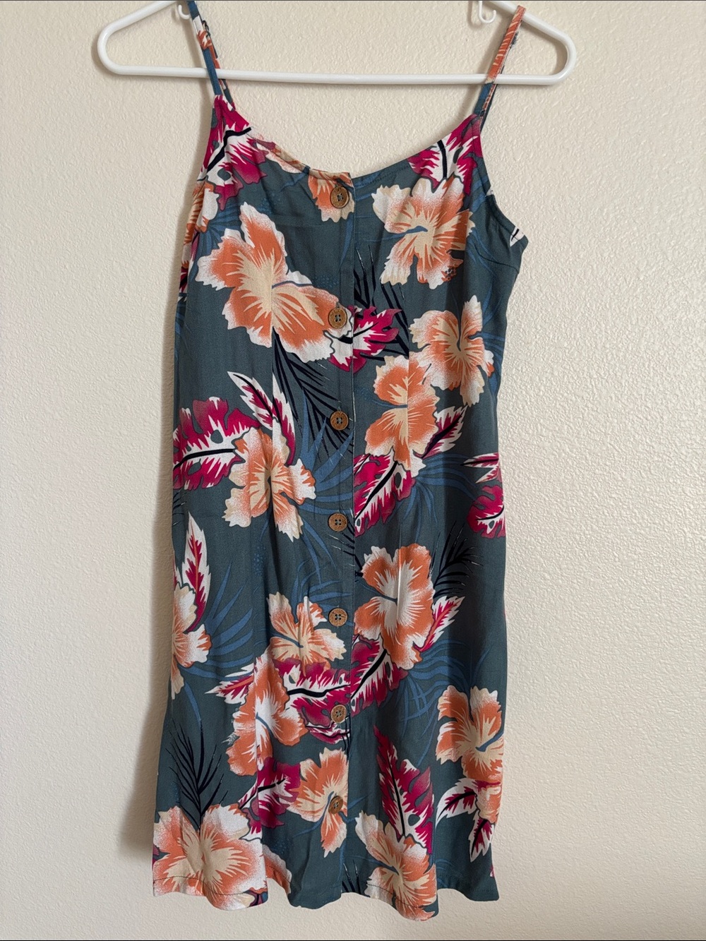 NWT Roxy Sleevless Tropical Floral Dress Size XS